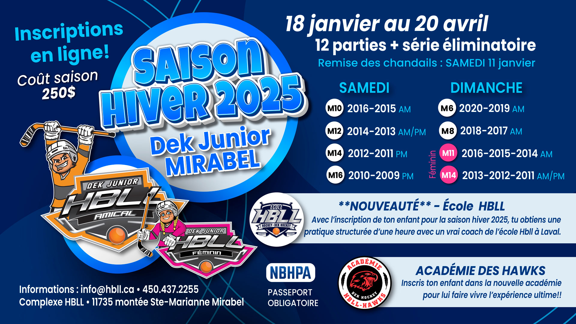 Affiche Junior Hiver2025 Mirabel